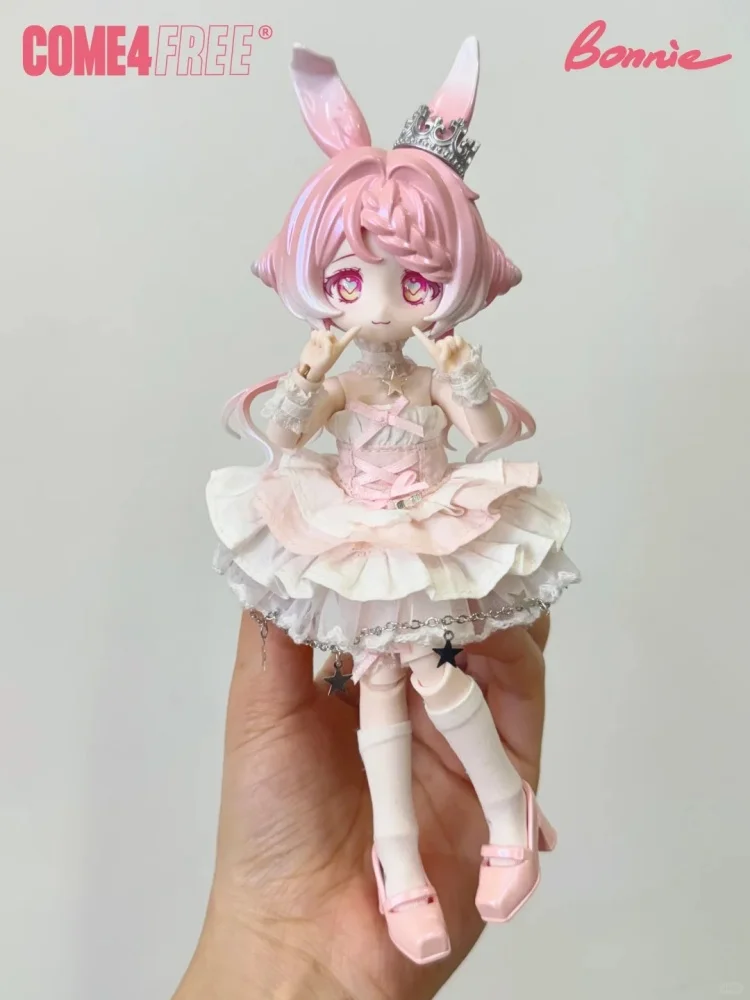 

Come4free 1/12 Bjd Bonnie Meteorological Star Language Series Kawaii Rabbit Bjd Articulated Action Figure Desktop Toys