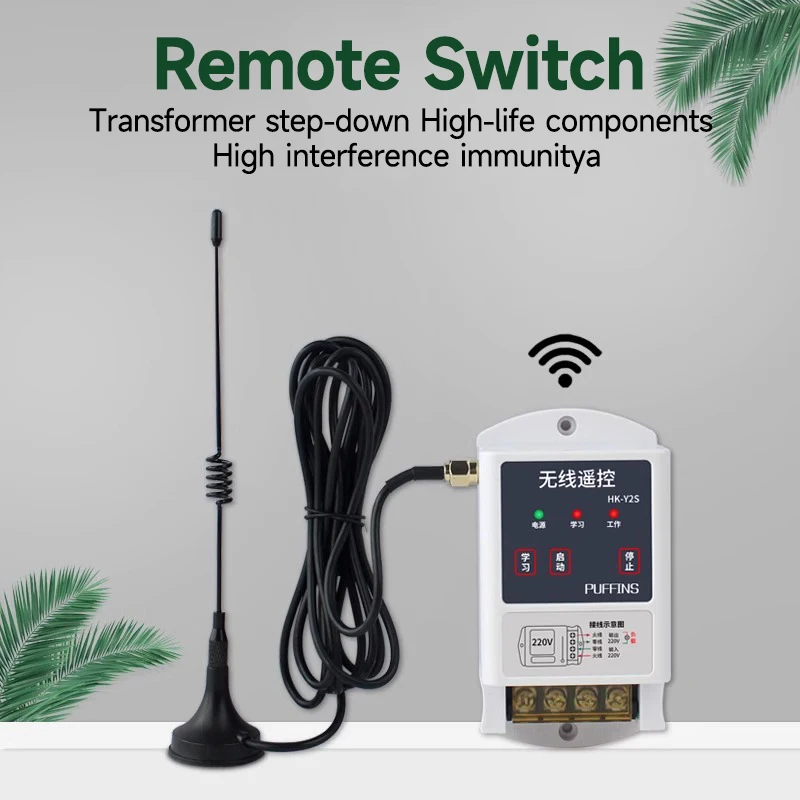 Water Pump Wireless Remote Control Switch 220v Intelligent Controller Pumping Pump Motor Lamps Remote Control Switch