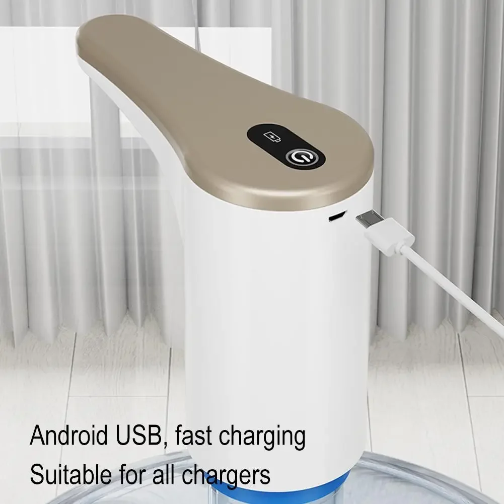 مضخة مياه كهربائية، موزع مياه شرب صامت للغاية، مضخة عالمية قابلة لإعادة الشحن عبر USB للمطبخ والمكتب والمنزل