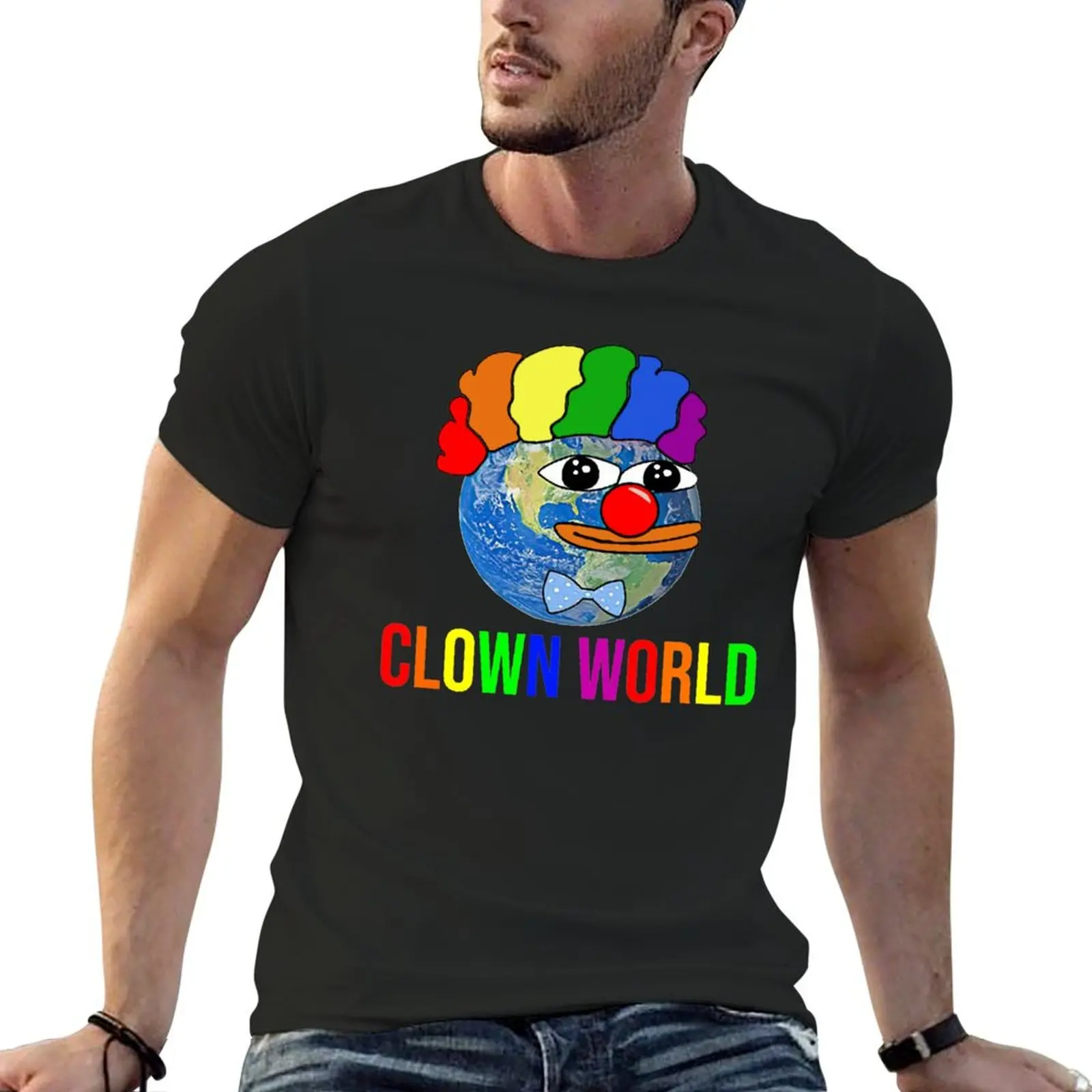 

Clown World T-Shirt korean fashion street wear tees oversized t shirt shirts graphic tee men