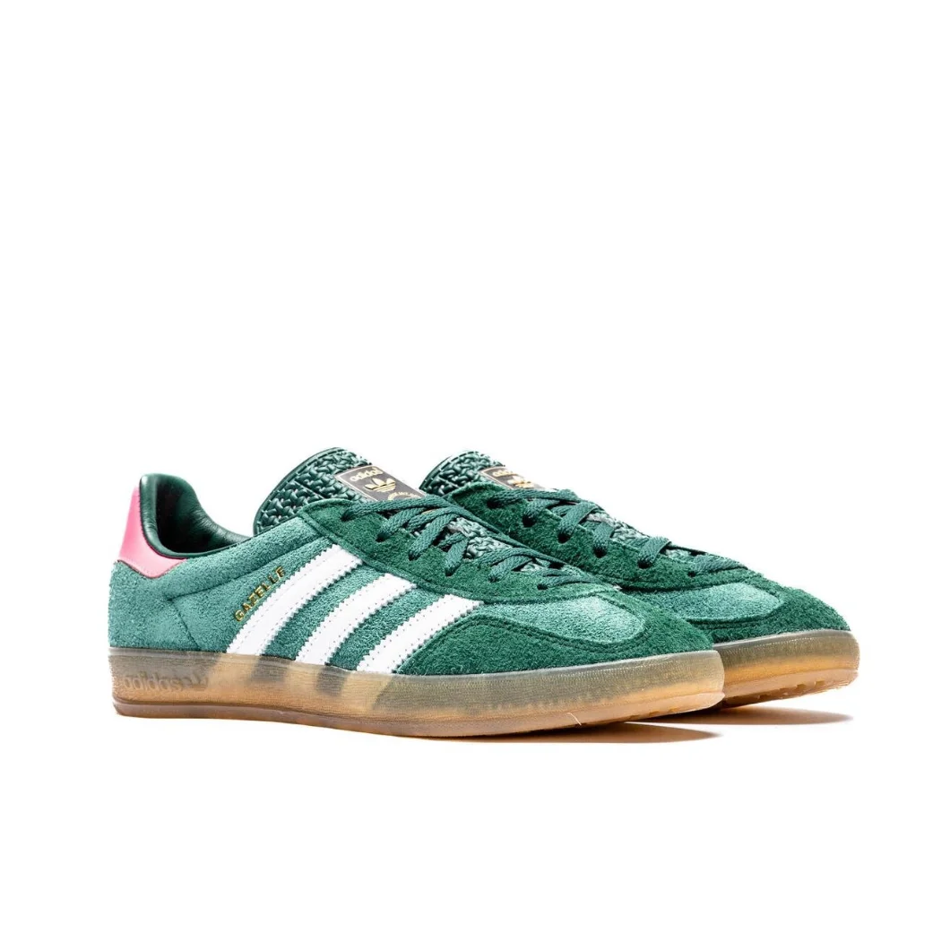 adidas originals GAZELLE Indoor Comfort Low Top Men's and Women's Board Shoes White Green