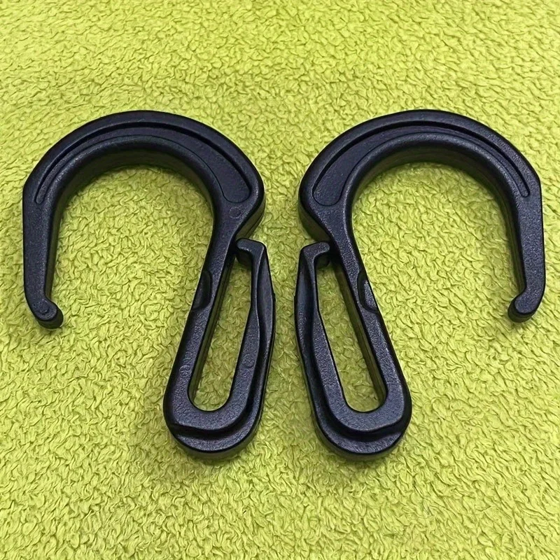 Plastic Spring Carabiner Clip D Shape Lightweight Quick Release Snap Hook Backpack Webbing Strap Connector Outdoor Bag Key