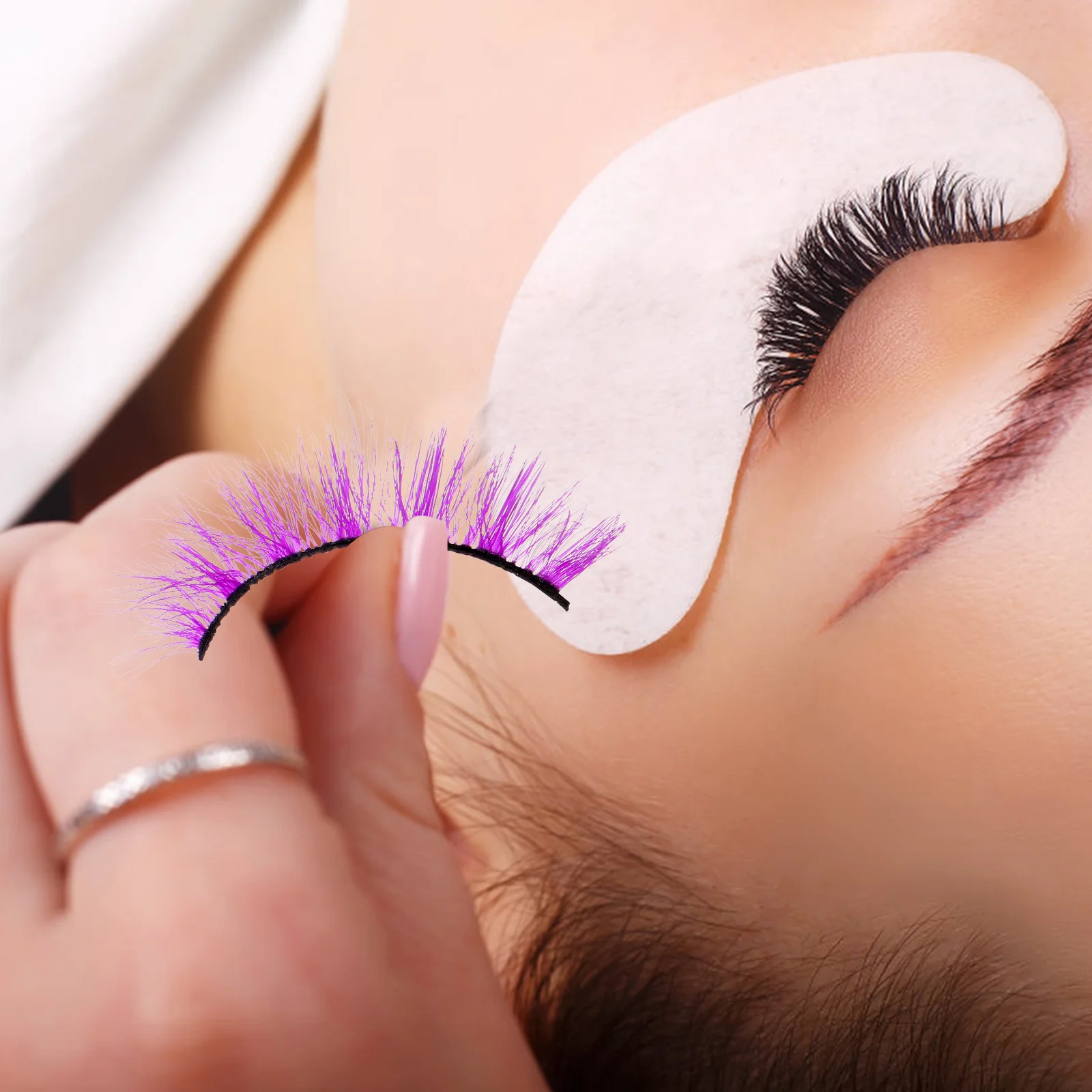 3 ペアのつけまつげ模倣軽量安全簡単着用取り外し 3D アート高密度マルチカラーメイクアップアクセサリー女性用