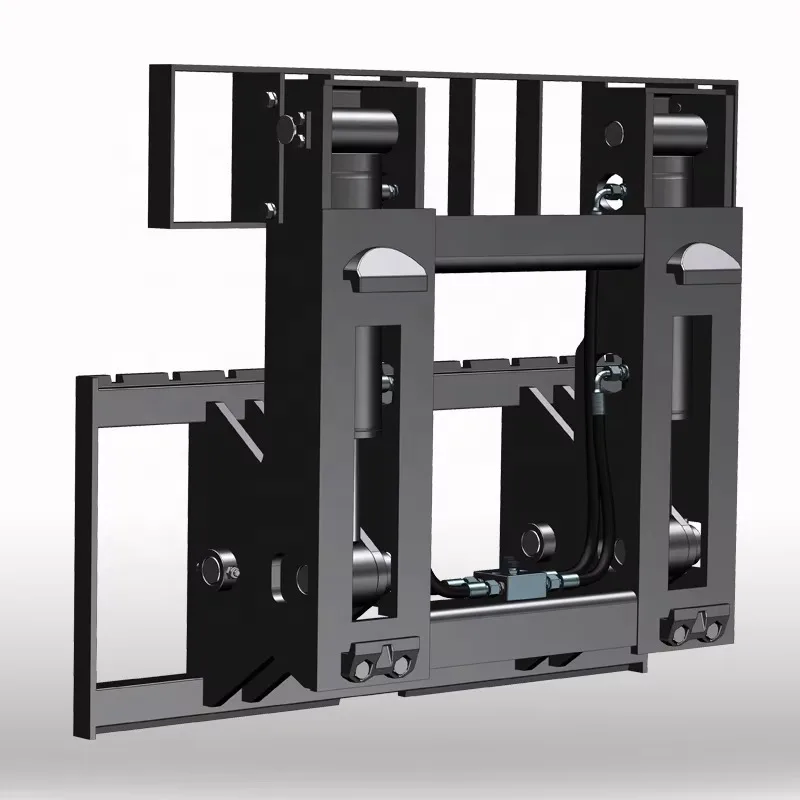 35도 위로 기울이고 51도 아래로 기울일 수 있는 힌지형 포크 지게차 부착물