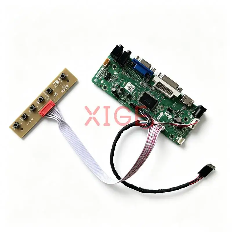 Drive Controller Board Fit HSD101PWW1 B101EW05 LTN121AT11 LTN133AT16 40Pin LVDS 1280*800 Laptop Screen 1280x800 HDMI+DVI+VGA Kit