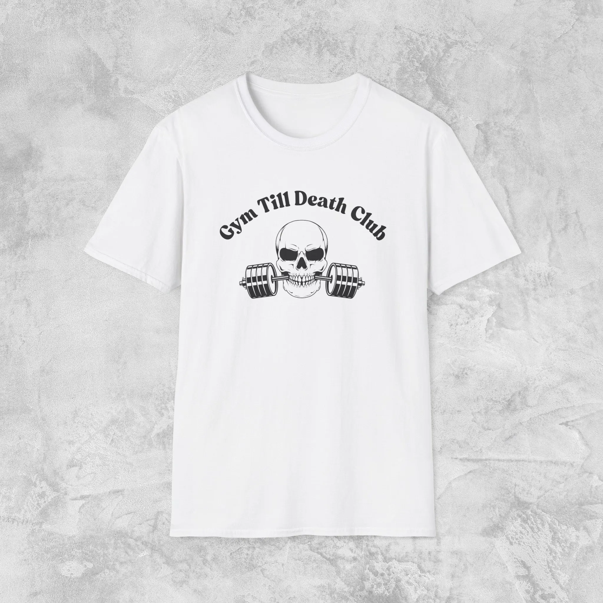 Gym Till Death Club T Shirt For S Funny Lifting Workout Work Out Exercise