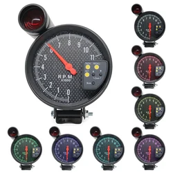5 Inch RPM Meter Tachometer 11000k With Shift Light Racing Car Gauge 7 Color Backlight 12v For 1-8 Cylinder Engine Vehicles