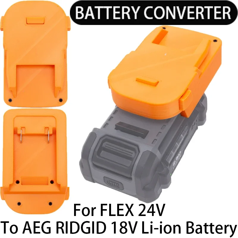 

Battery adapter AEG RIDGID 18V LI-ion tool convert To for FLEX 24V Li-ion battery adapter power tool accessories FX0221-1