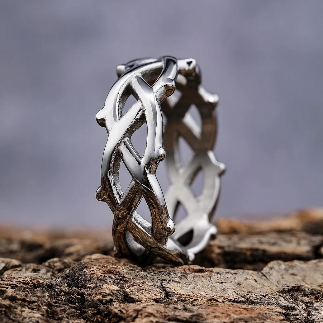 

High-End Stainless Steel Braided Plain Ring For Personalized Minimalist Style Series Stainless Steel Jewelry