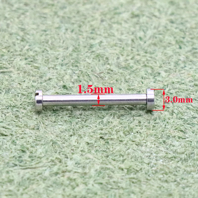 Reloj con accesorios de acero inoxidable con pasador fijo, todo de acero