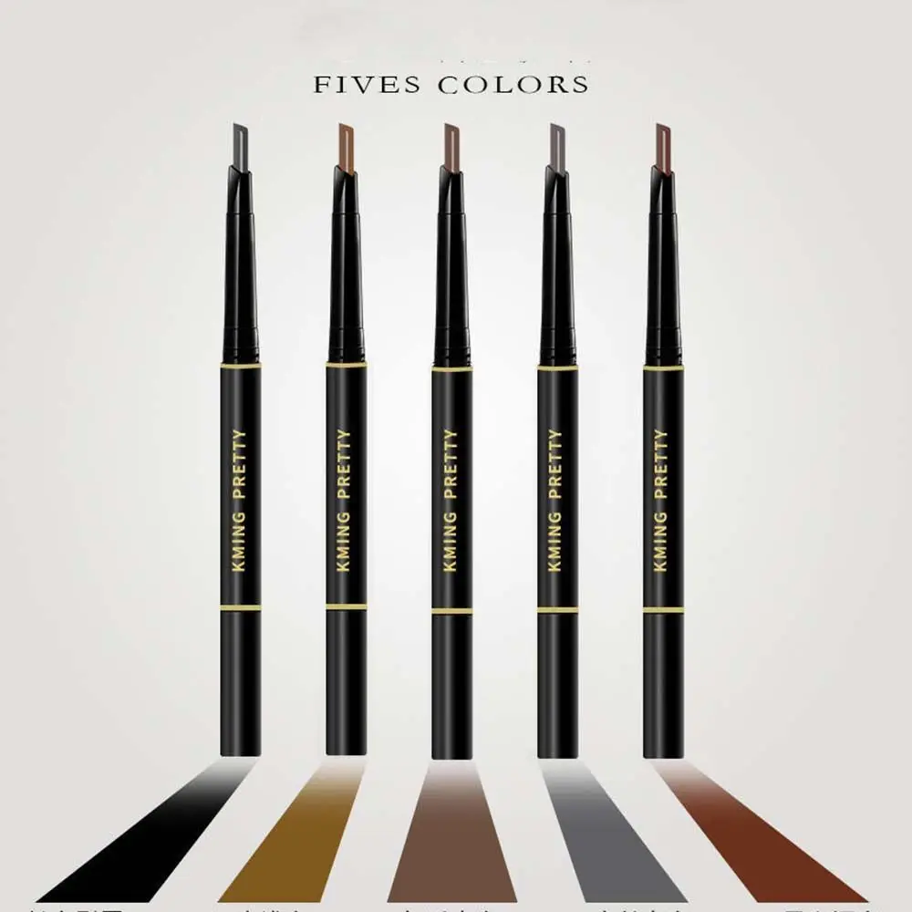 Pinceau à double tête imperméable pour les sourcils, stylo à sourcils longue durée, outil de teinte des sourcils, crayon à sourcils automatique