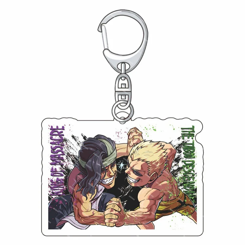 Hot Game Kengan Ashura Acrylic keychains Pendant Car Key Chain Anime Fans Gift Accessories