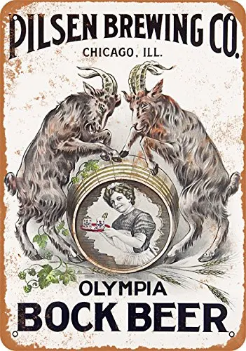 Metal Sign - Olympia Bock Beer - Vintage Look