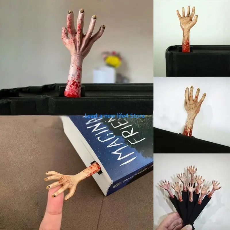 Y55E 2PCS Halloween Horror Hand Landmark
