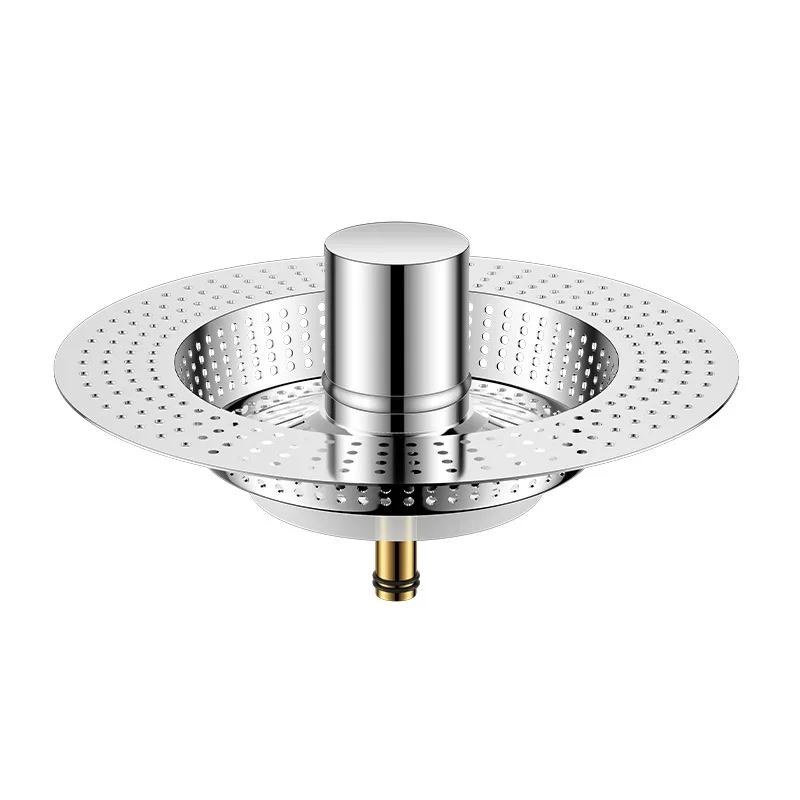 Kitchen old-fashioned sink filter stainless steel bouncing core vegetable basin anti-clogging universal