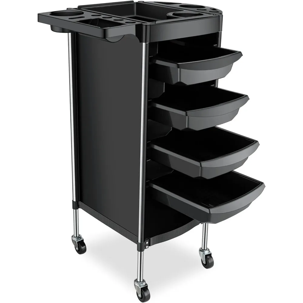 

Hair Salon Storage Tool Cart, 6-Layer with Wheels, Space Saving Salon Station Trolley Cart,for Hairdressing Beauty SPA