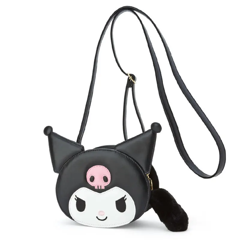 Hot Sanrio Kuromi Hello Kitty Princess Messenger Bag Pu Leather borsa a tracolla portatile per bambini portafoglio borsa a tracolla carina regalo