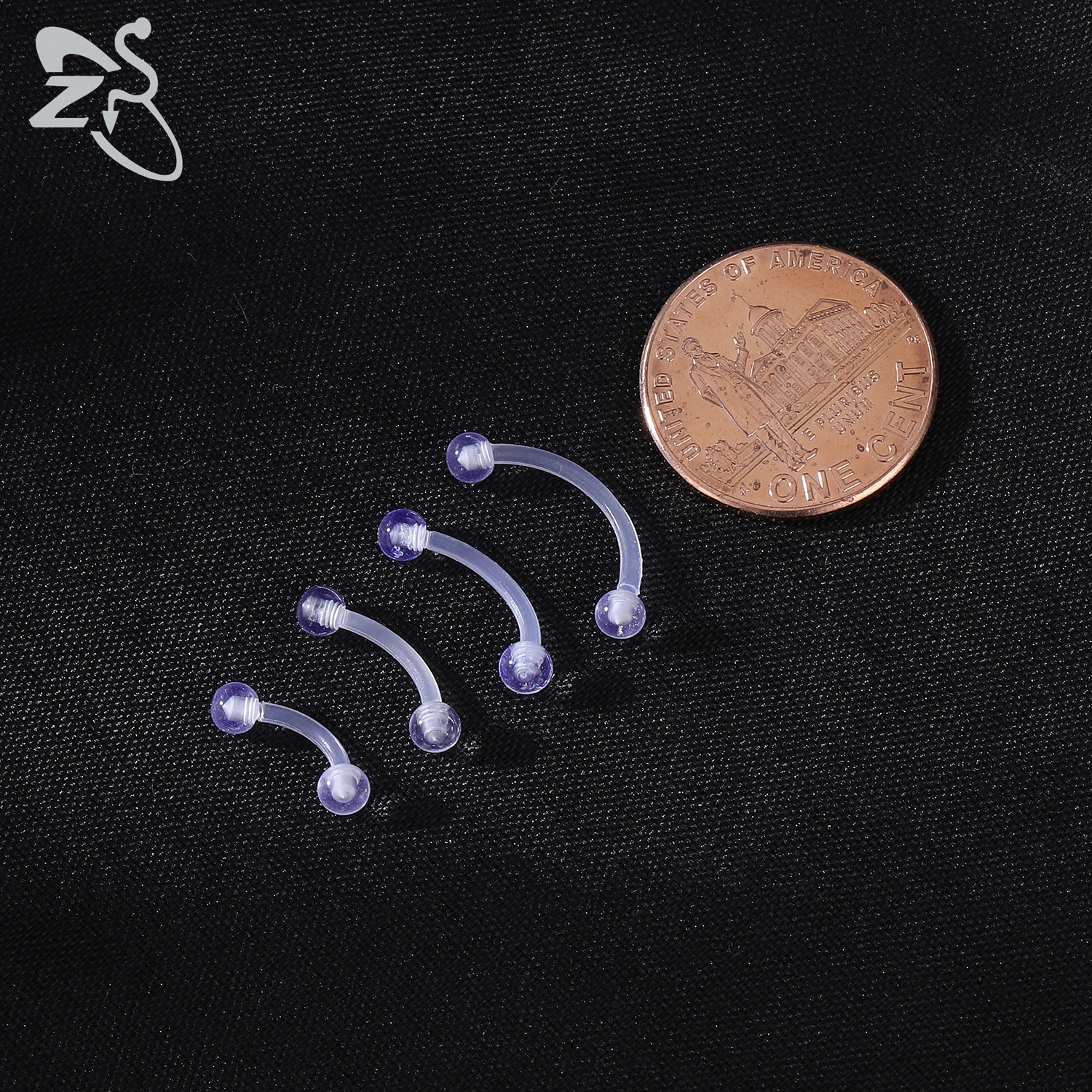 ZS 1 Set Acrylic Barbell Nose Septum Rings Invisible Ear Retainer Helix Rook Belly Piercings Bioflex Men Body Piercing Jewelry