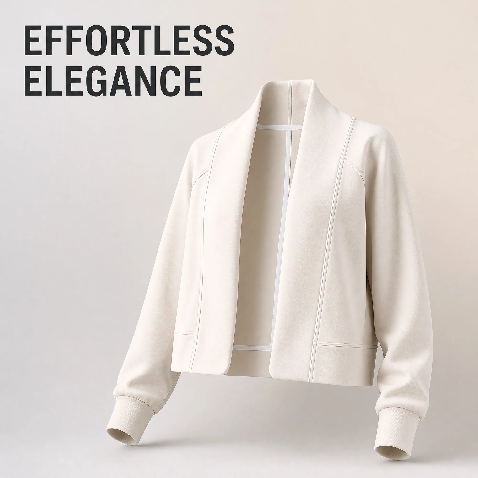 Women’s Modal Shawl Cardigan, Flattering Breathable Long Sleeve Loose Open Layering for Yoga, French Casual Lazy Style