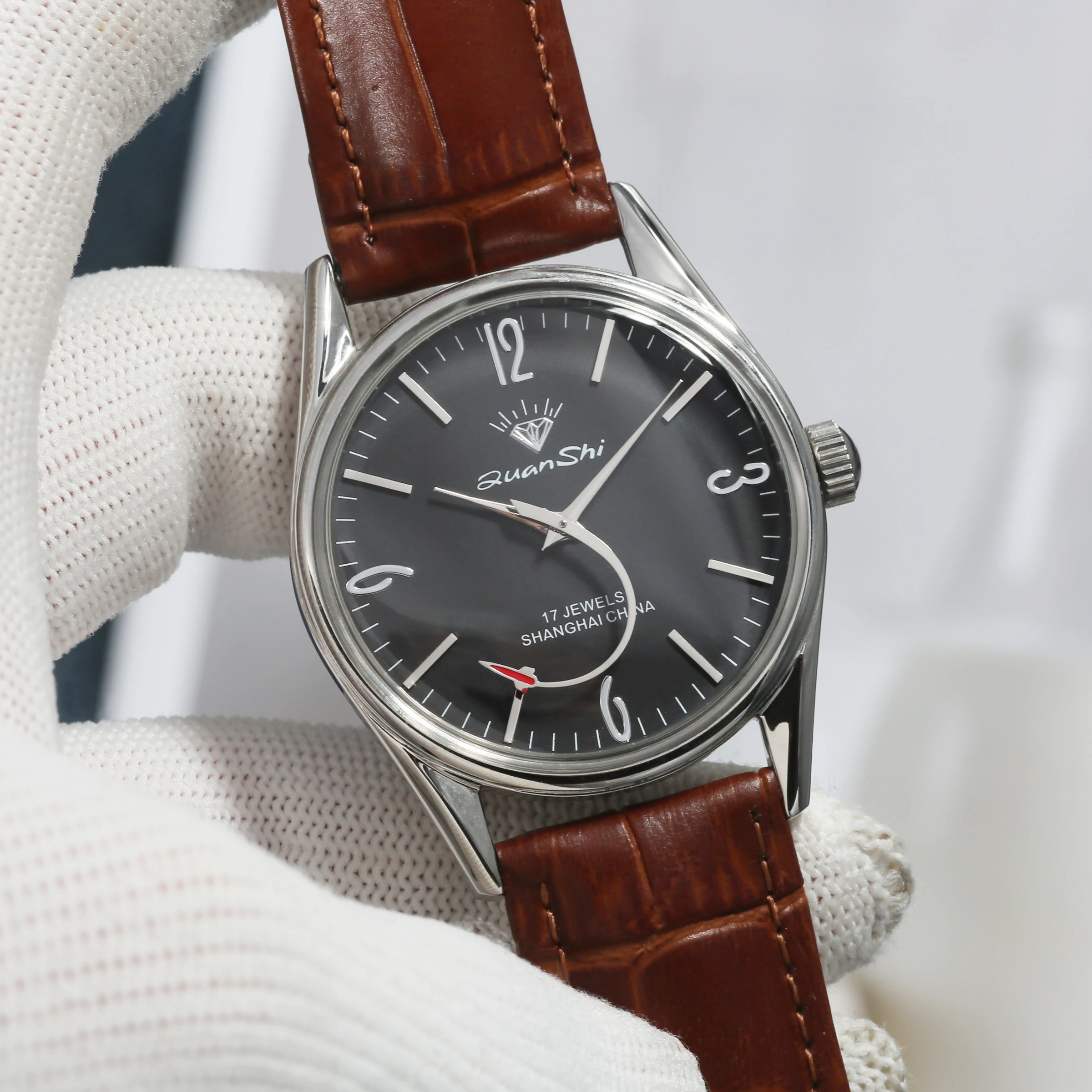 

38MM Hand-Wind Mechanical Watch 7120 Waterproof china Watch for Men wholesale