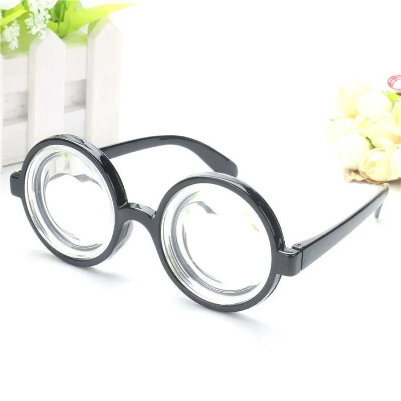 1 pz vetro circolare Cosplay Costume occhiali forniture per feste di compleanno decorazione bambini puntelli divertenti per feste