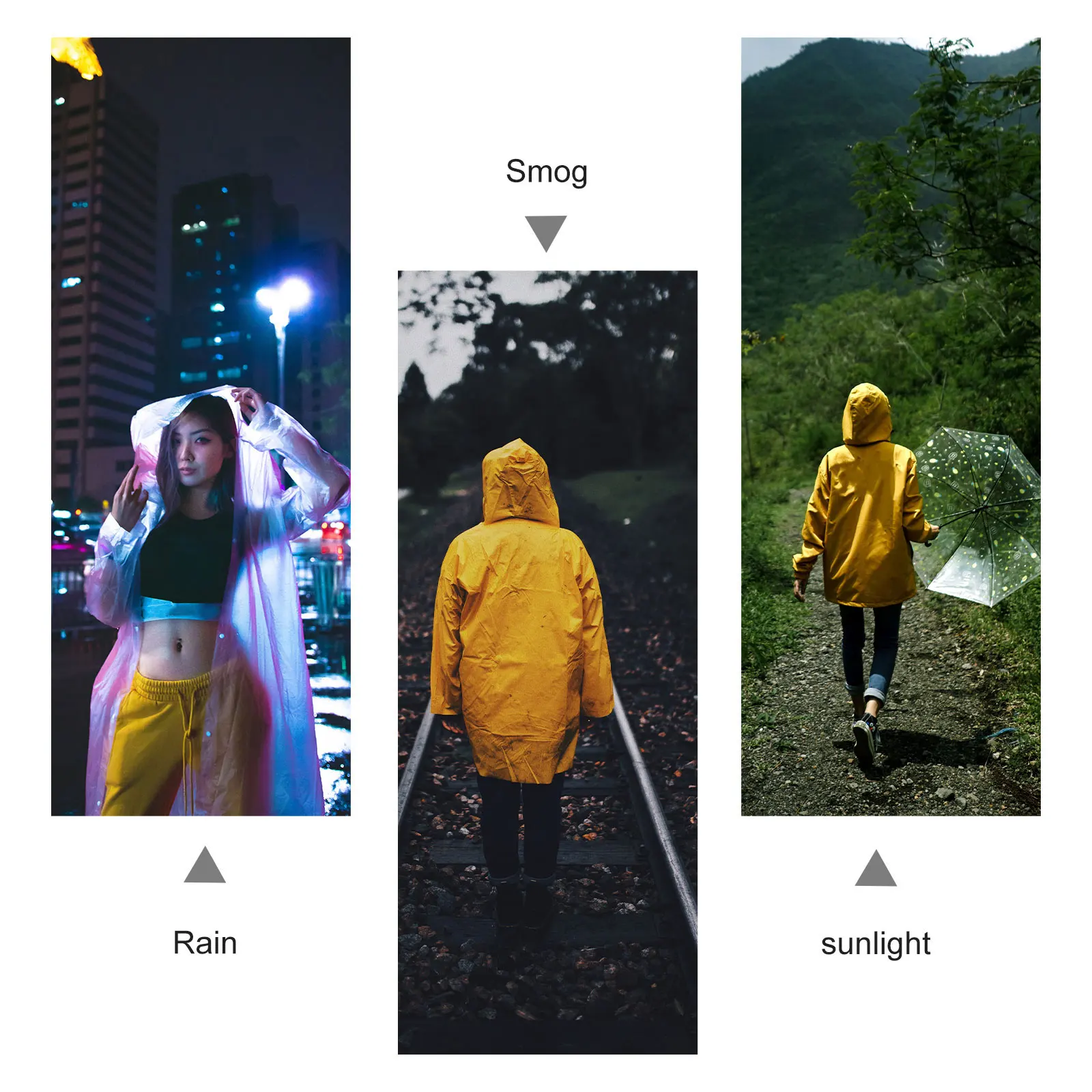 

5Pcs Waterproof Raincoat Clear Pe Portable Compact One Size Fits All for Outdoor Travel Disposable Rain Gear Lightweight