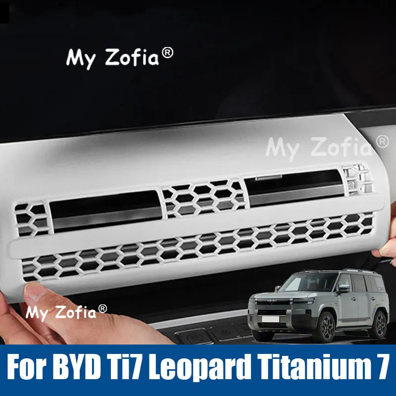 

For BYD Ti7 Leopard Titanium 7 2025 2026 Car Air Vent Outlet Protective Cover Center Console AC Vent Guard Interior Accessories
