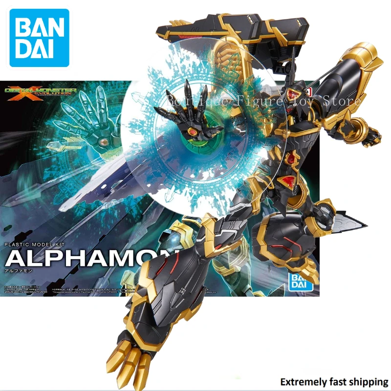 In Stock Original Bandai Figure-rise Standard Amplified Digimon Adventure Alphamon Assembly Action Figure Anime Model Toy