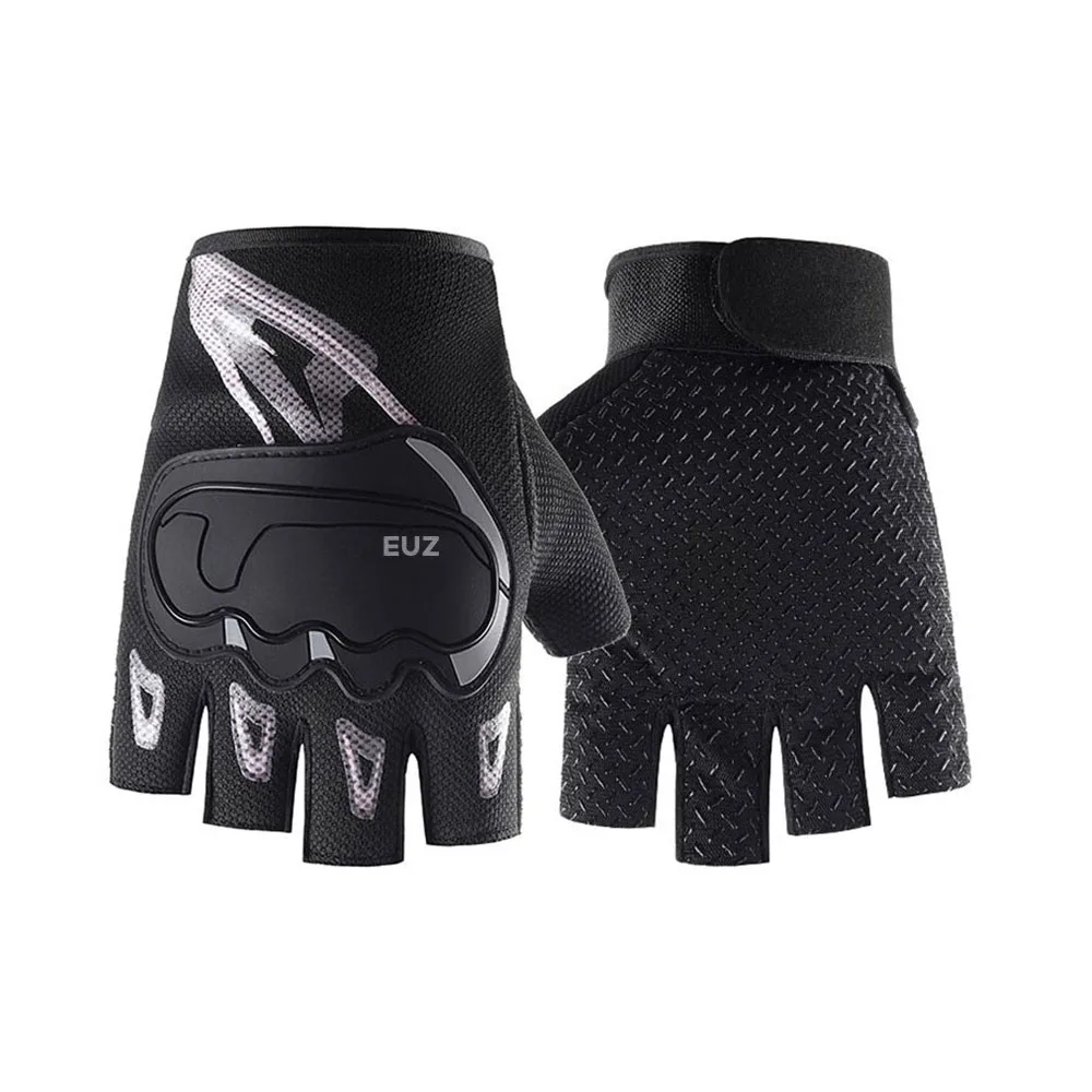 EUZ Bicycling gloves, Bike Gloves Men & Women Cycling Gloves Bicycle Gloves 5mm Absorbing Padded Half Finger Breathable