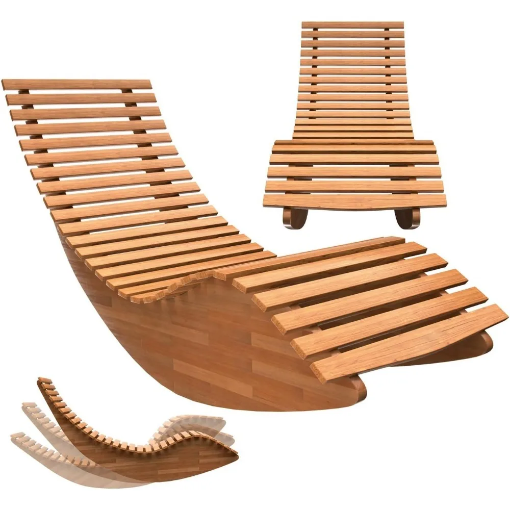 Muebles de madera de acacia para columpiarse, sillas de Salón al aire libre, usadas para terrazas, piscinas, saunas, 330 libras