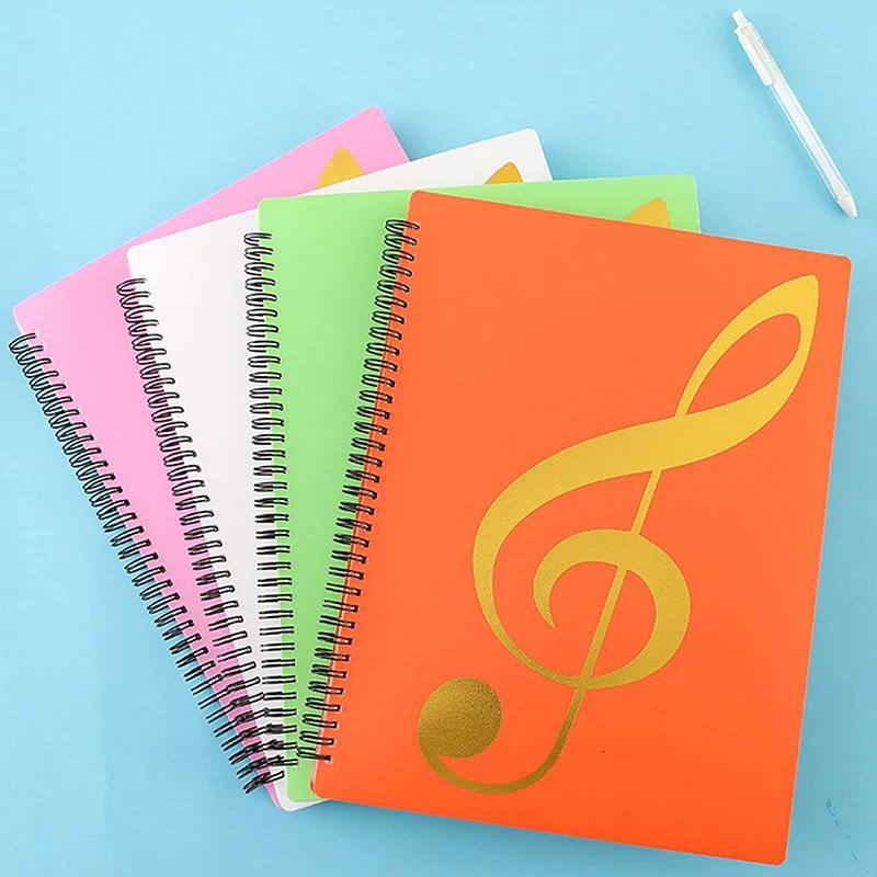 【C】Flexibler Notenordner für Klavier mit 20 Seiten, A4-Format, Notenheft-Clip, Notenmappe für Klavierpartituren, Notenbinder zum Üben – Detail 12