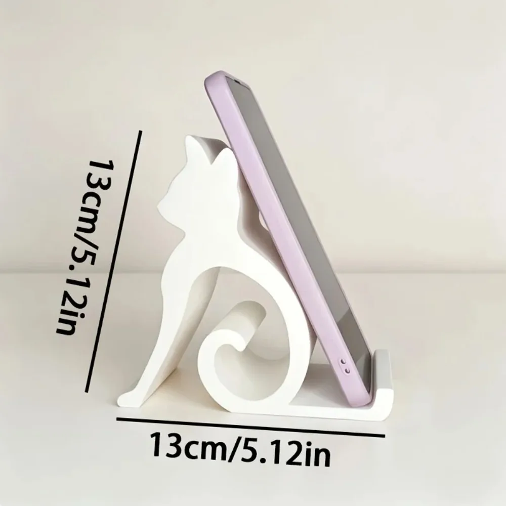 1PC Adorable Kitty Design Desktop Phone Holder, Universal Lazy Bracket for All Smartphones and Tablets