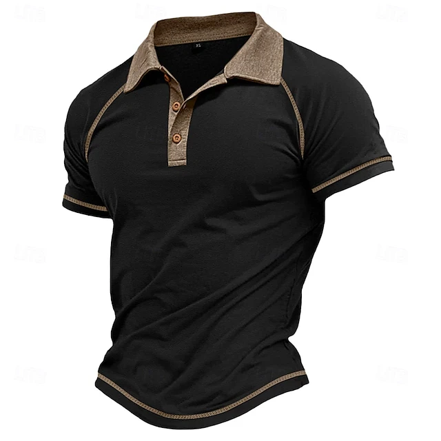 Simple Vintage Classic Stripe Graphic Polo Shirts For Men Summer Retro Personality 3D Print Polo Shirt Streetwear Oversized Tops