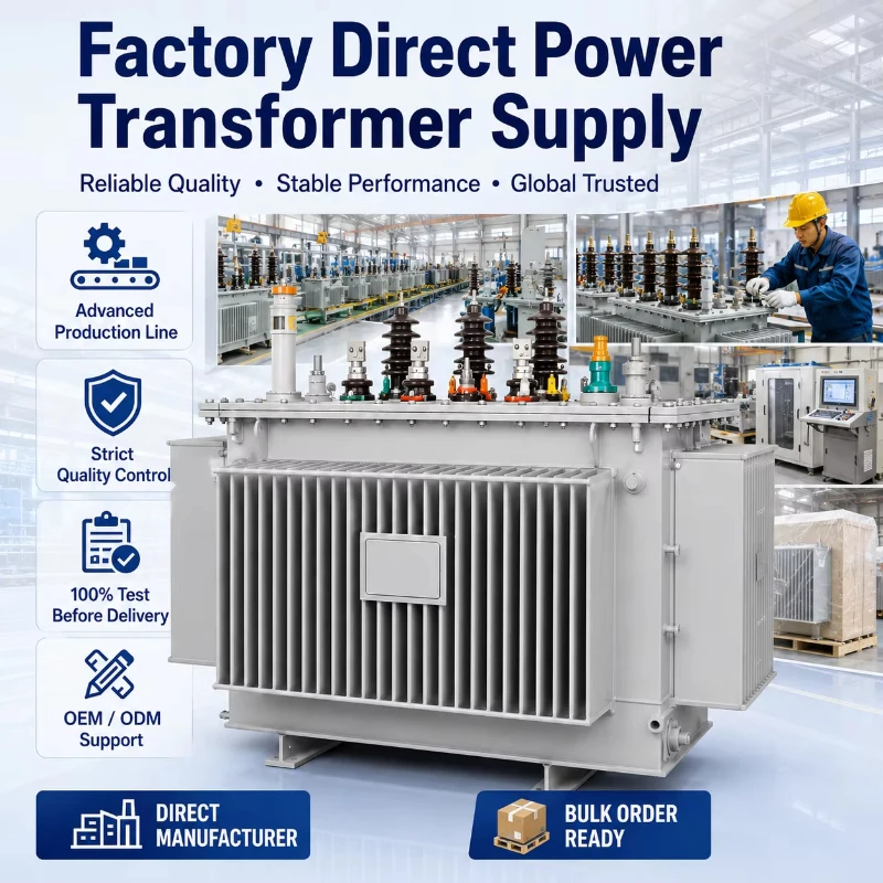 30kva 50kva 80kva Oil Immersed Three Phase Transformer 10kv 400v 11kv 60hz Copper/Aluminum Windings Dyn11 Vector Group