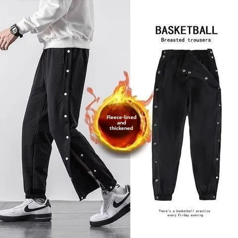 Thick Sports Long Pants for Men And Women Easy to Wear And Remove Recovery Care Pants with Buttons on Sides for Leg And Foot ...