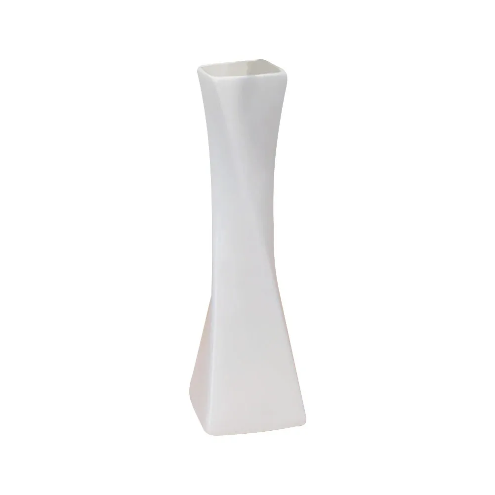

Creative White Ceramic Vase Special-Shaped for Dry Flower Arrangement Home Decoration Small Artistic Vase Desktop Ornament