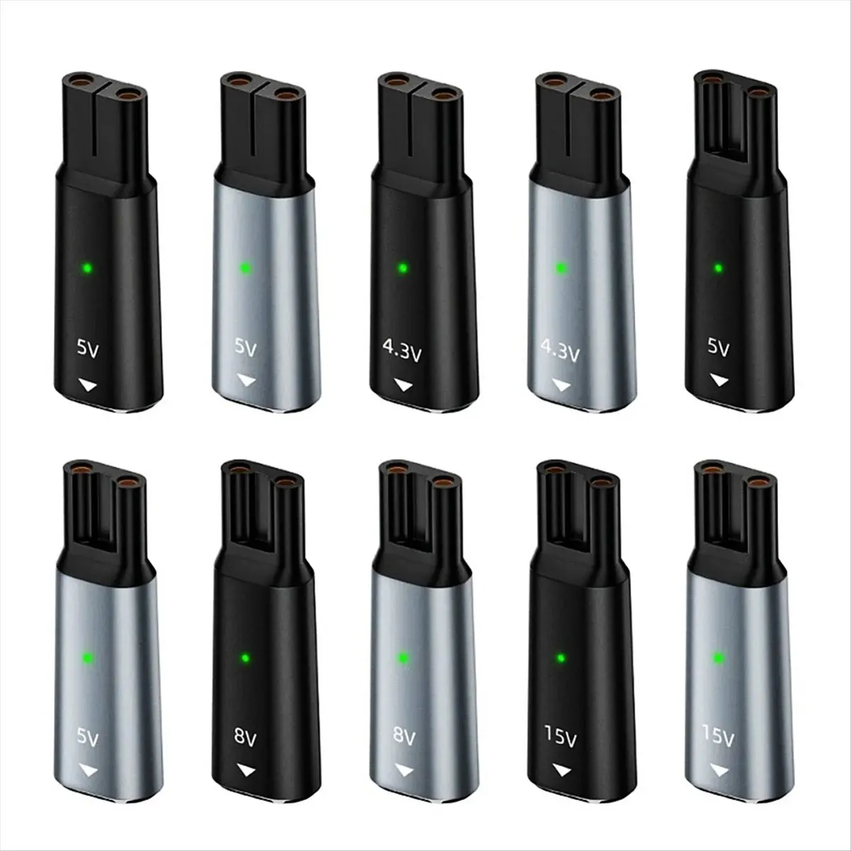 AA19 5 Pack 4.3V/8V/15V Type-C Charger Adapter USB-C Charging Converter for Philips Norelco OneBlade Series Electric Shaver B