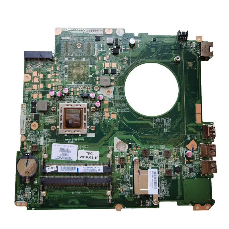 

Laptop Motherboard 809986-601 809986-501 809986-001 With A8-7050M CPU For HP Pavilion 17-P DAY21AMB6D0 Mainboard 100%Full Tested