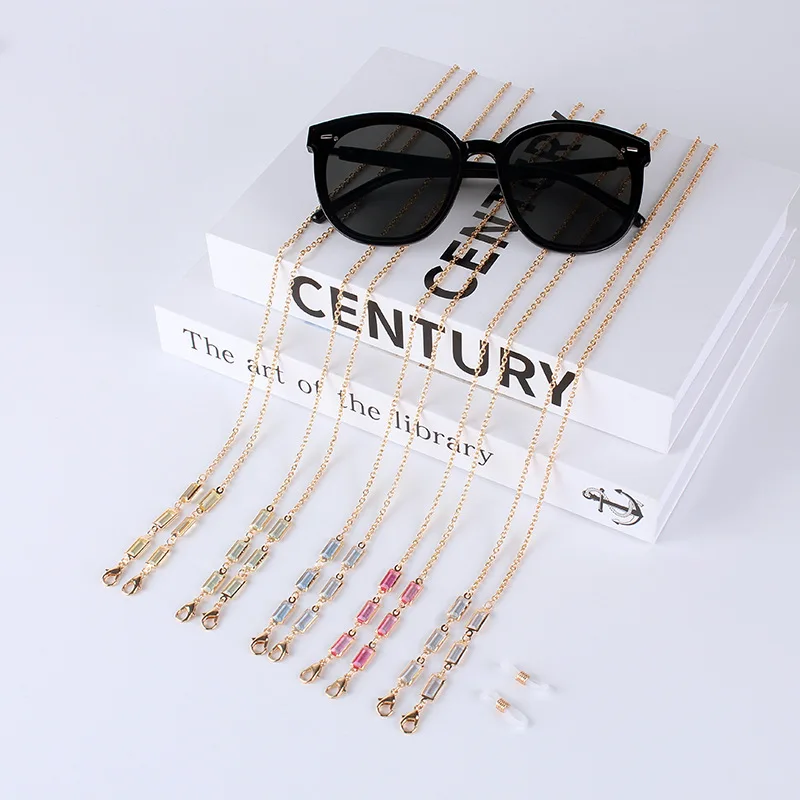 Crystal Beaded Glasses Chains For Women Face Mask Chain Holder Anti-slip Sunglasses Chain Lanyard Neck Cord Eyeglasses Jewelry