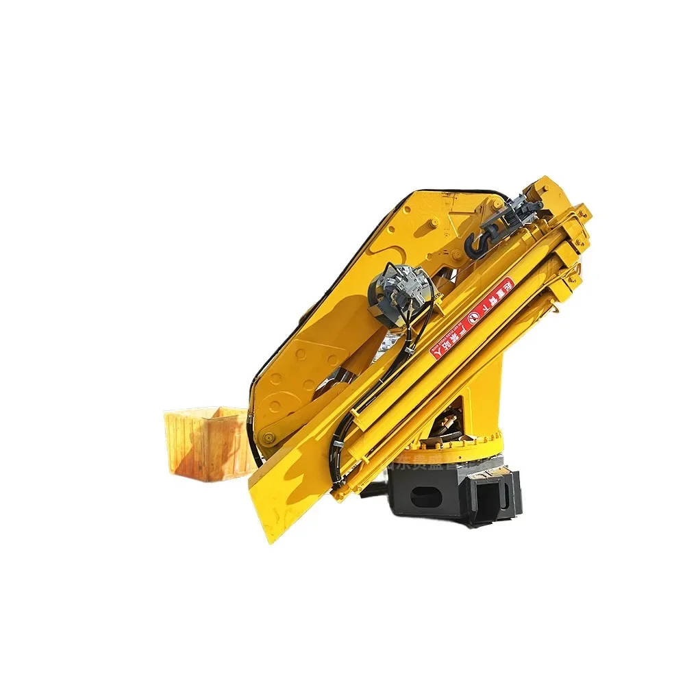 Folding arm marine folding arm crane hydraulic fixed crane detachable