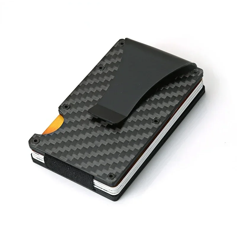 Business Credit Card Holder Slim Thin Me Wallets Metal Bank Visit Card Holder Case Carbon Fiber Card Storage Organizer Supplies