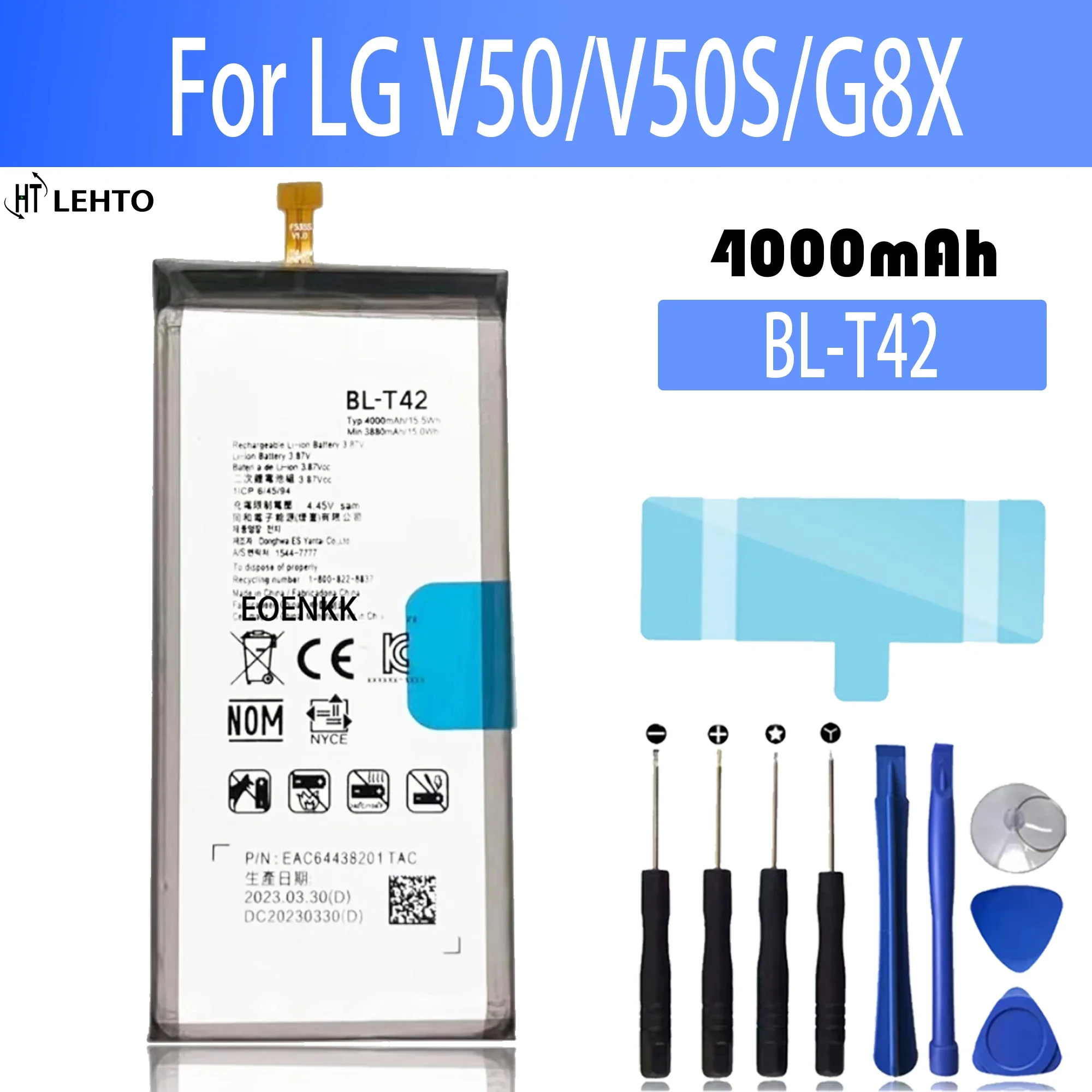 Original Replacement Phone Battery For LG V60 V50 V40 V30 V20 V10 ThinQ 5G ThinQ Q710 H930 H990N H961N LS998 Q8 2018 LM-V500