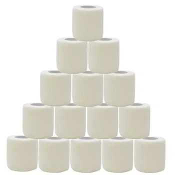 3/6/20PCS White Sports Self Adhesive Elastic Bandages Anti-slip Athletic Nonwoven Disposable Waterproof Elastic Bandage Aid Kit