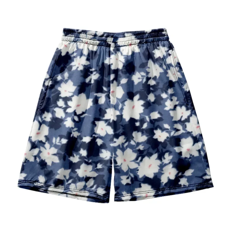 Novo masculino casual respirável carpa impressão esportes shorts verão secagem rápida ginásio correndo shorts dos corredores de fitness praia calças curtas