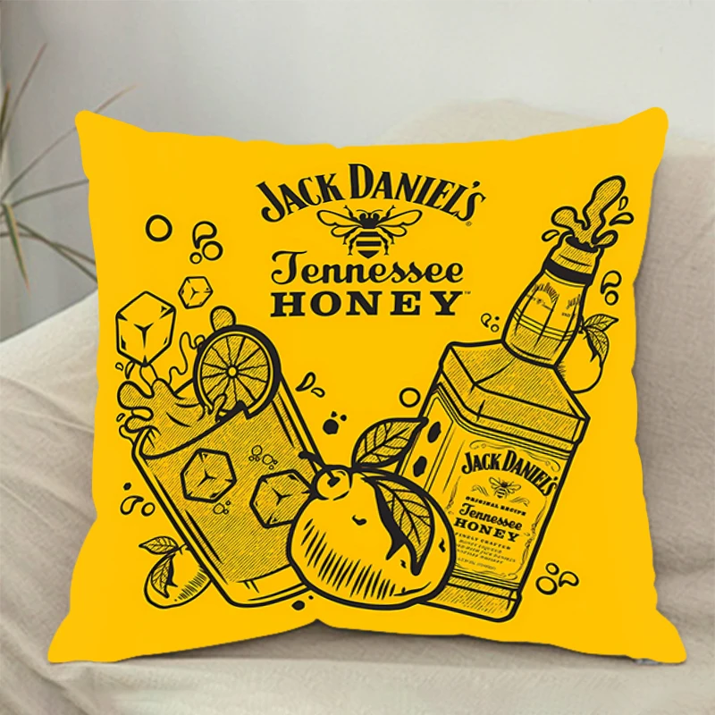 Comfortable pillow room bedroom office coffee shop car pillow living room J-JACK D-DANIELS pillowcase Whiskey brand Home Decor