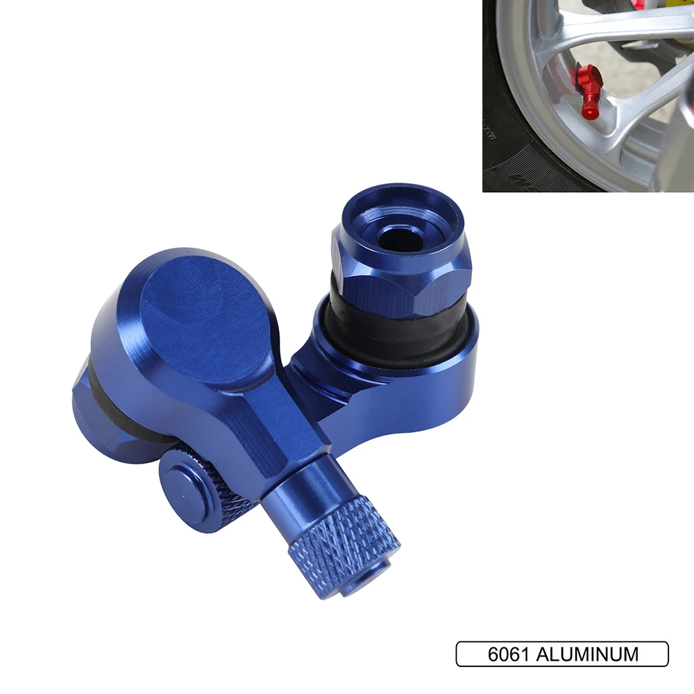 Wheels Tire Tyre Valve Stems Caps 90 Degree 2pcs Universal Motorcycle Aluminum For YAMAHA R1 R6 FZ6R XJ6S XJR400 FZ1 FZR400