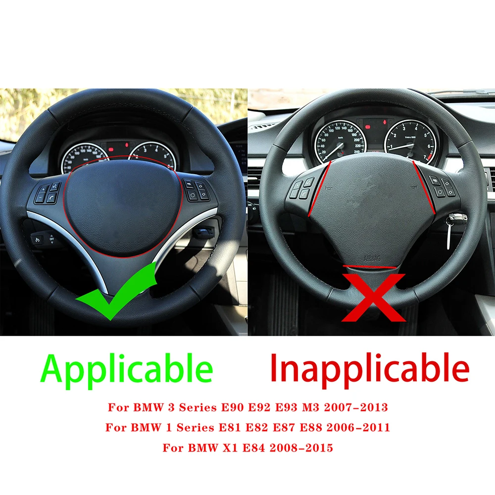 Car Steering Wheel Switch Button Replacement For BMW 1 3 Series X1 E81 E82 E87 E88 E90 E92 E93 M3 E84 Auto Accessories