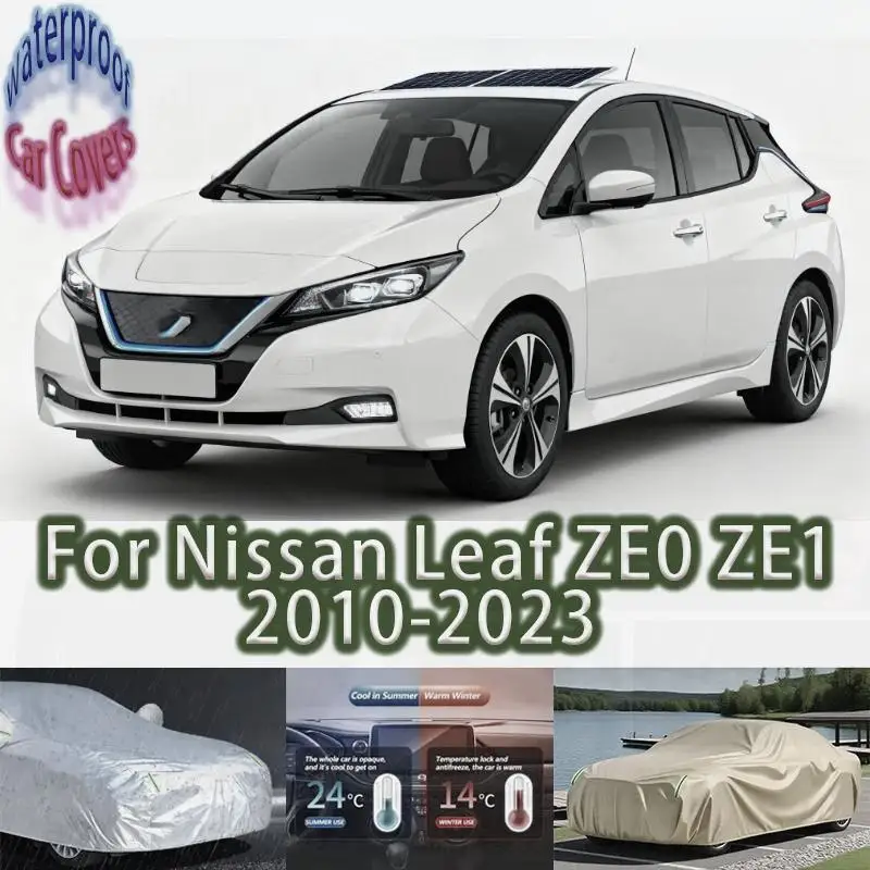 

For Nissan Leaf ZE0 ZE1 2010 2023 Outdoor Protection Waterproof Dustproof Full Accessories Car Covers