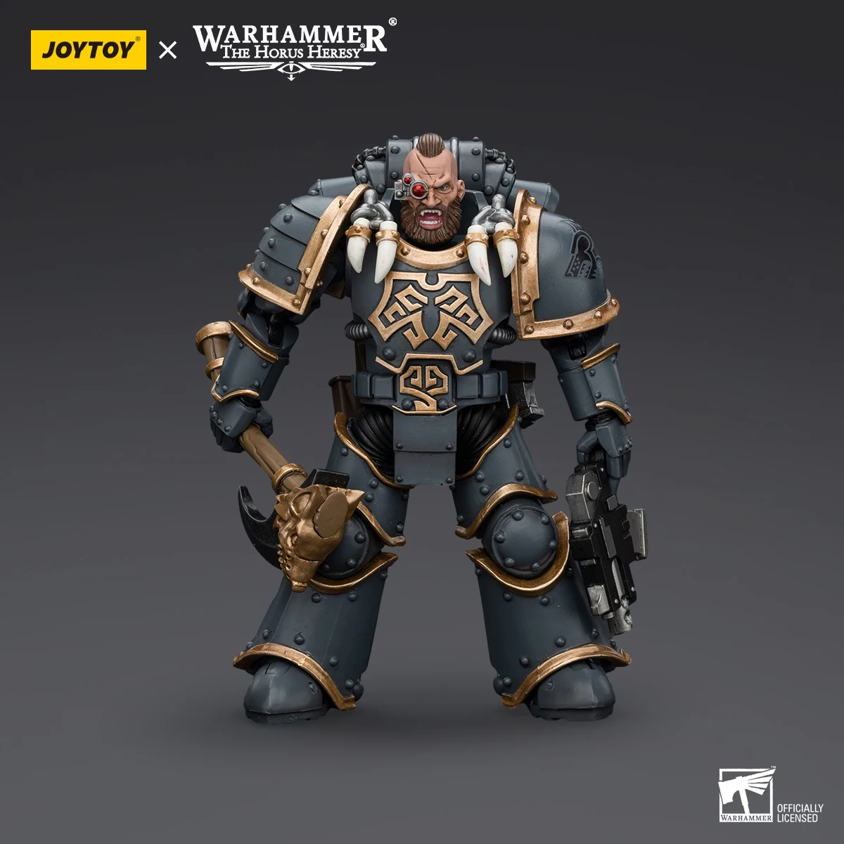 JOYTOY Warhammer 30k 1/18 Action Figure Space Wolves Grey Slayer Pack Figures Model Doll Collection Desk Decor Toys Xmas Gifts