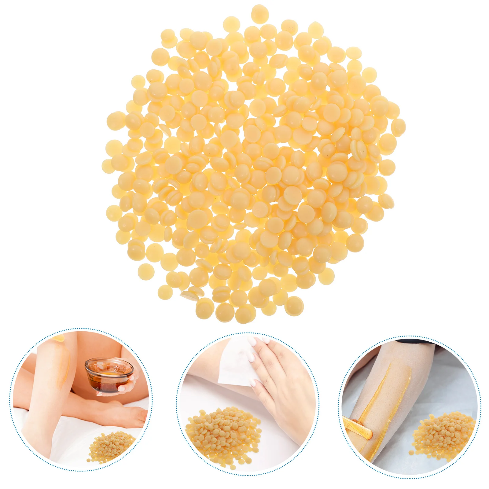 

1 Bag Honey 100G Hair Removal Wax Beans Hard Waxing Beads For Face Body Legs Arms Underarms Long Lasting Gentle Formula All Skin
